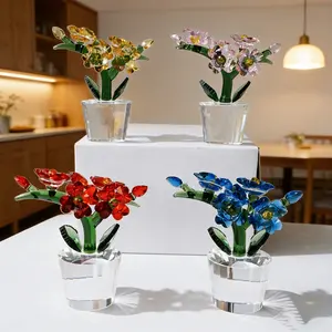 Eternal Crystal Forget-Me-Not Sculpture Ornaments, Ultimate Gift for True Love and Loyalty, Perfect for Valentine's Day, Mother's Day, Birthdays