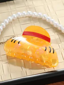 Classic Anime Hair Clip with Straw Hat, Acetate Material, Elegant Accessory for Women and Girls, Suitable for Daily Use and Cosplay, Hair Decoration