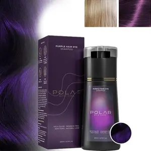 Polar Haircare 3-in-1 Gray Hair Dye Shampoo | Natural VeganSemi Permanent | Ammonia-Free Gray Coverage | For Women& Men 6.76 FI Oz