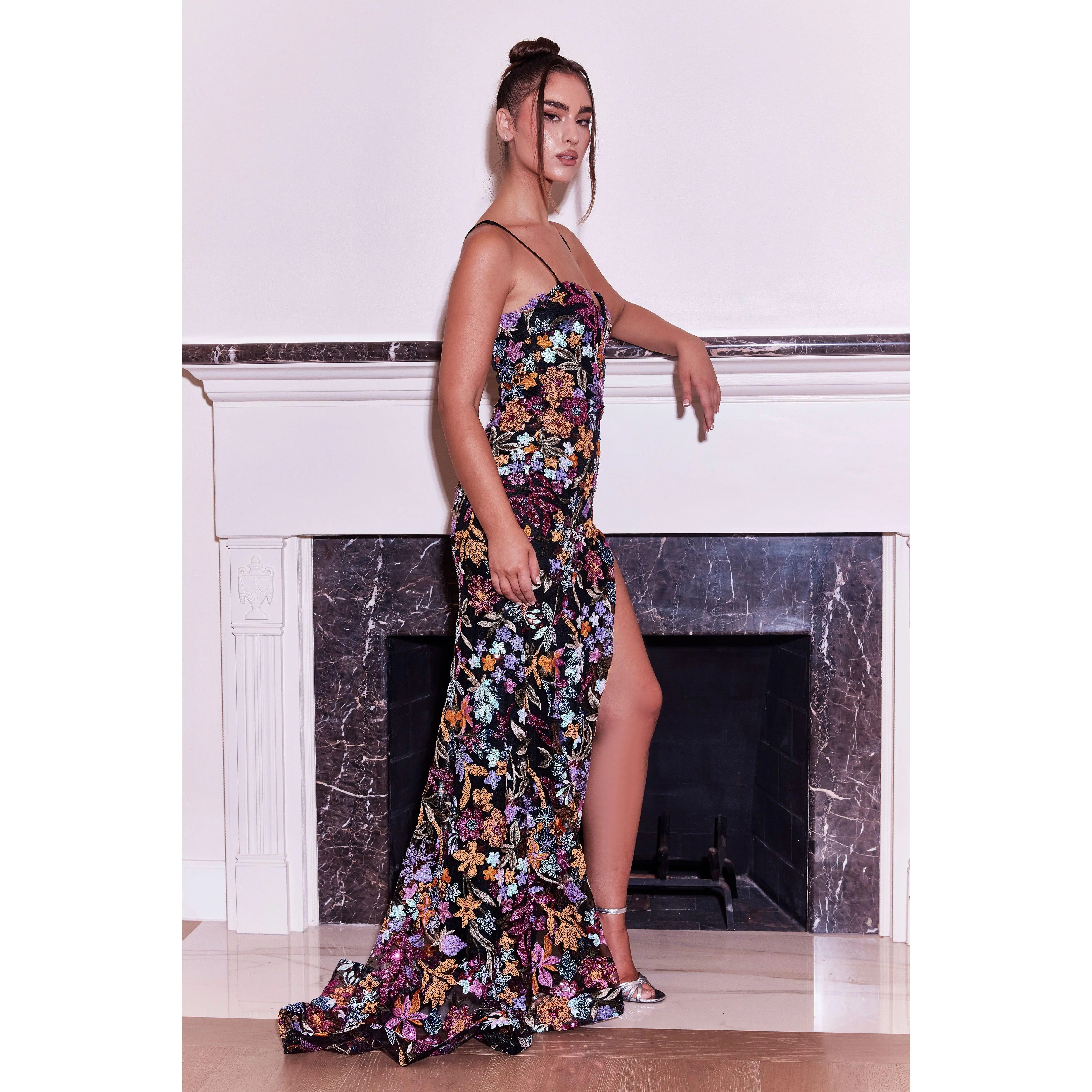 Dylan & Davids Long Floral Sequin Hand Beaded Prom Dress - TikTok Shop Dylan & Davids Long Floral Sequin Hand Beaded Prom Dress - TikTok Shop