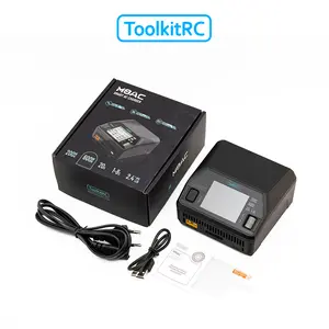 ToolkitRC M8AC 200W AC / 600W DC Smart Battery Charger, 20A Max 1-8S Lipo Balance Charger with 65W USB-C Fast Charging for FPV Drone RC Car Boat