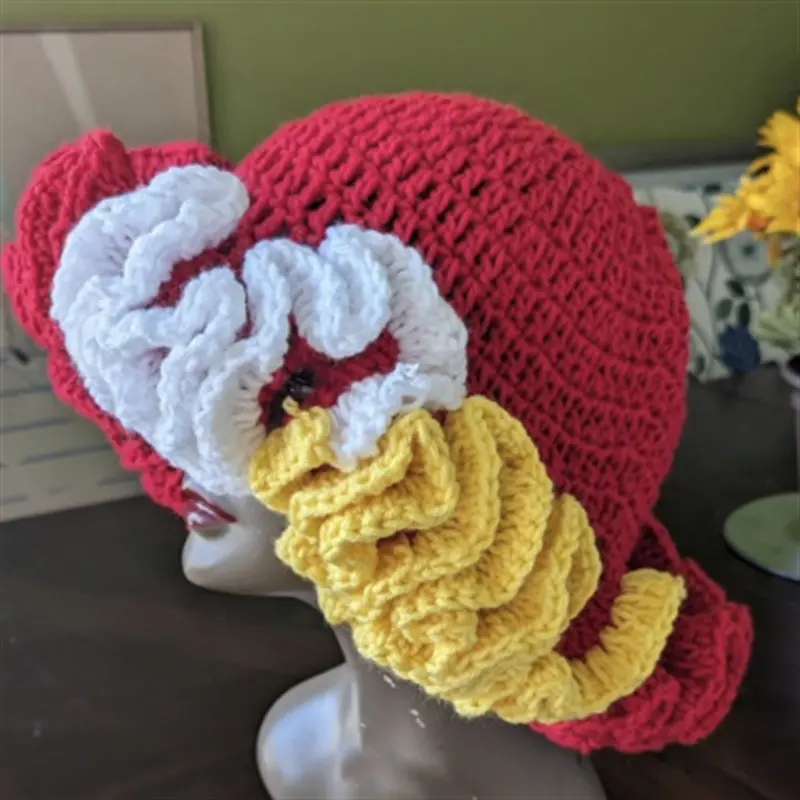 Big red+pure white+yellow