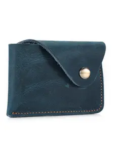 Men's Genuine Leather Card Holder Wallet, Vintage Style, Large Capacity Card Slots, Hidden Buckle Design, Carry ID/bank Cards