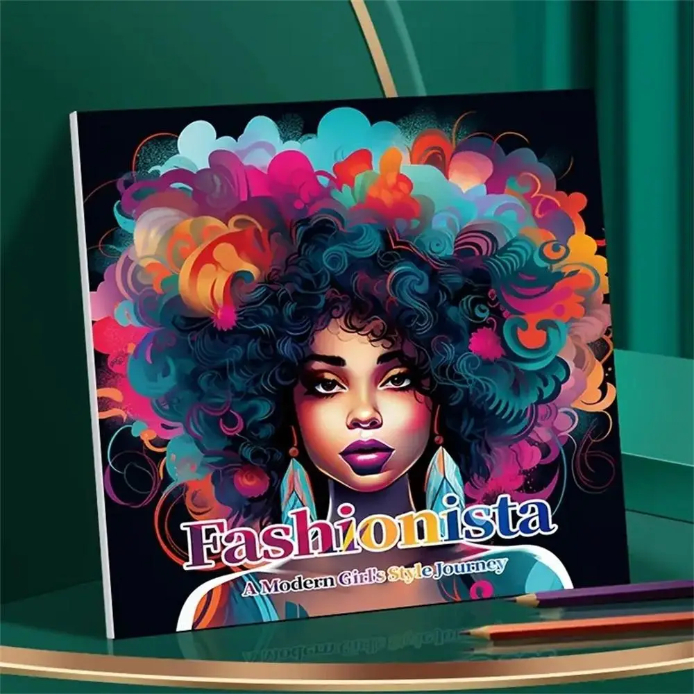 Art Coloring Book, 1 Count Fashionable Modern 22 Page Drawing Art Book without Pen, Gift for Birthday Party, Relieve Stress, Kill Time, Graffiti Paint