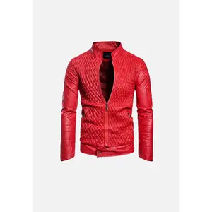 Men's Diamond Quilted Original Leather Jacket