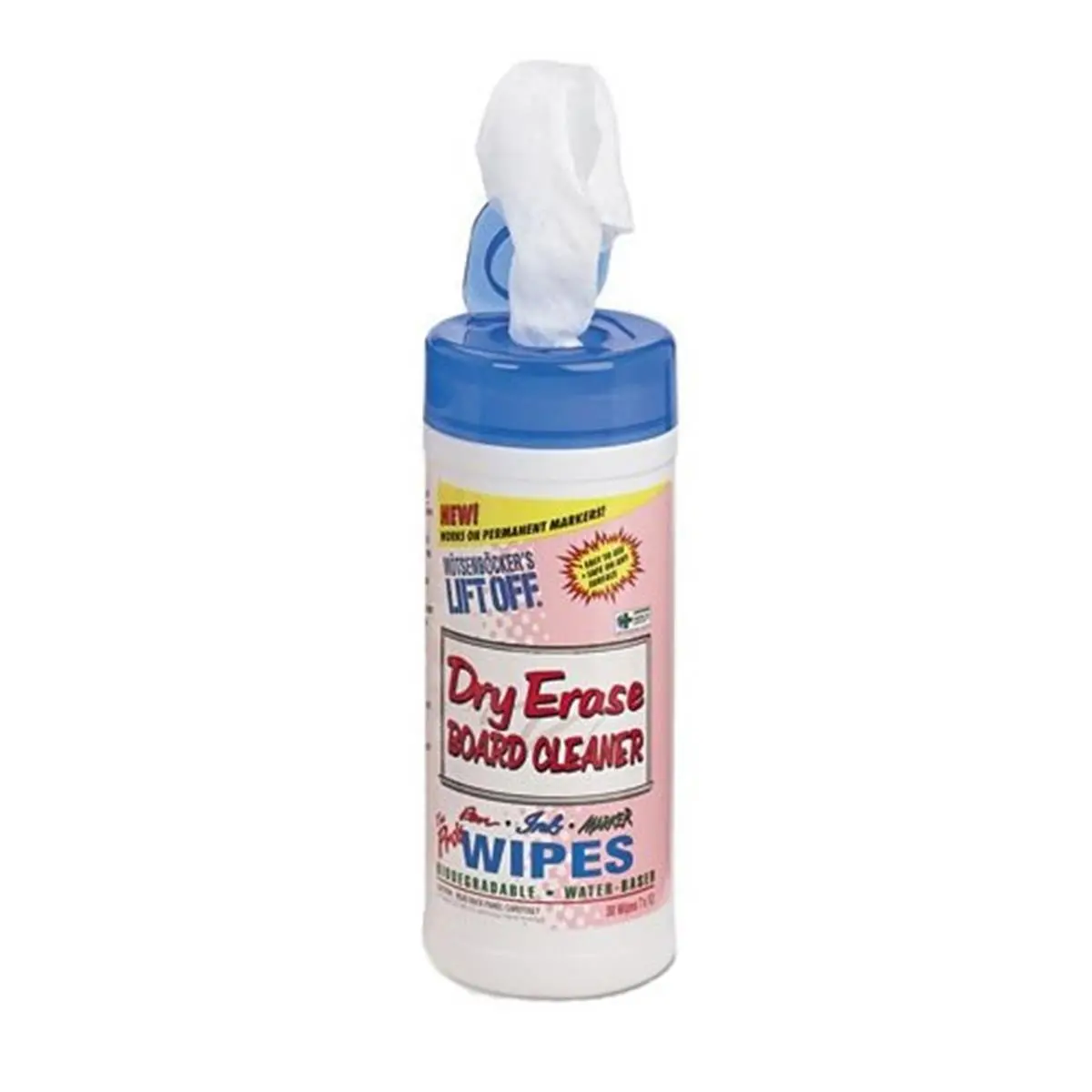 Liftoff Dry Erase Board Cleaner Wipes, Effective for Board Cleaning, Removing Dry-Erase Shadowing, Fresh and Old Marks from Fountain Pens, Permanent Markers