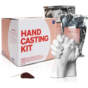 Hand Casting Kit, 4-Liter Kit - DIY Mold-Maker for Creating Hand Sculptures,  Arts and Crafts , for Couples, Weddings, Anniversaries, and Family Keepsakes