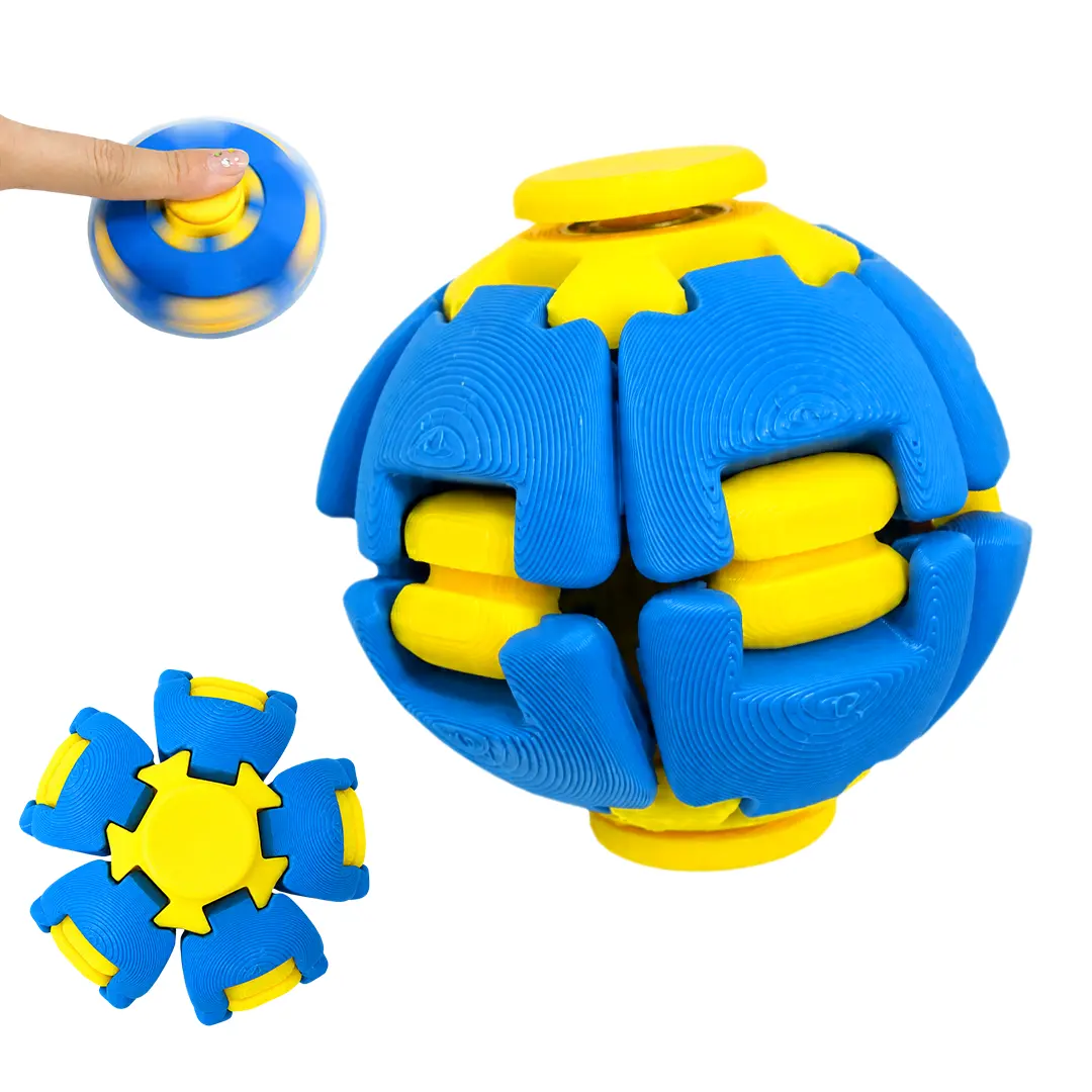 TikTok Viral Press & Spin Fidget Ball | Instant Stress Relief Sensory Toy for Adults & Kids