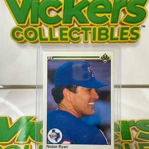 Rare 1990 Upper Deck #251 Nolan Ryan Texas Rangers Strikeout King Card!