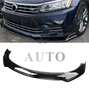 For VW Jetta MK6 MK7 Front Bumper Lip Spoiler Lower Splitter Glossy Black Body