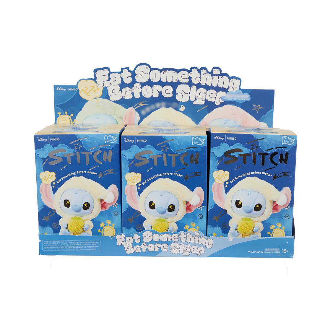 MINISO Disney Stitch Eat Before Sleep Vinyl Plush Blind Box | Cute Pajama Stitch Pendant & Bag Charm | Cozy Room Decor | Official Collectible, Ideal Graduation & Summer Gift #StitchBlindBox #PlushCharm #DisneyCollectible, Stitch Character