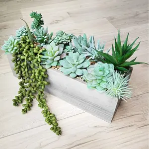 11pcs mini succulent plant(without containers), simulation succulent small flower arranSynthetic accessories fake succulent plastic flower decoration plant plant