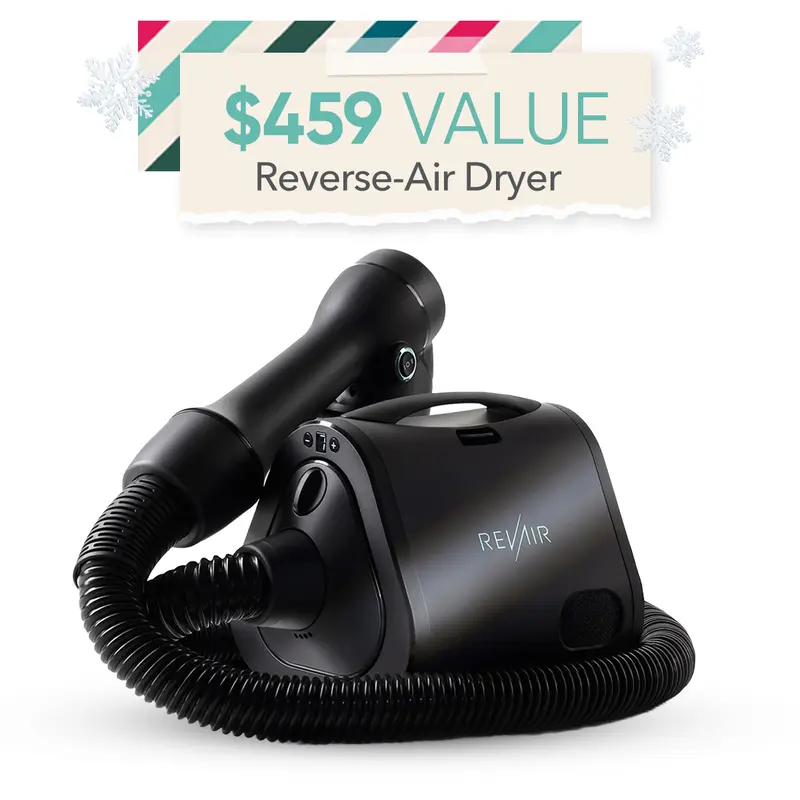 RevAir Reverse-Air Dryer - Fastest Healthiest & Easiest Hair Drying Solution for USA & Canada Use Only 120V US/CA Smooth Hair Care with Variable Tension Settings & Internal Temperature Sensors