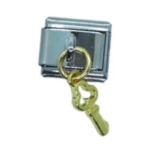 Gold Key Dangle Italian Charm