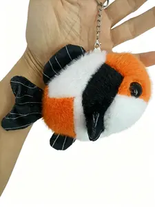 Cute Plush Koi Fish Keychain, Couple Pendant, Bag Charm, Keychain For Bags, Gift for Friends, Lucky Koi Keyring, Adorable Felt Accessory