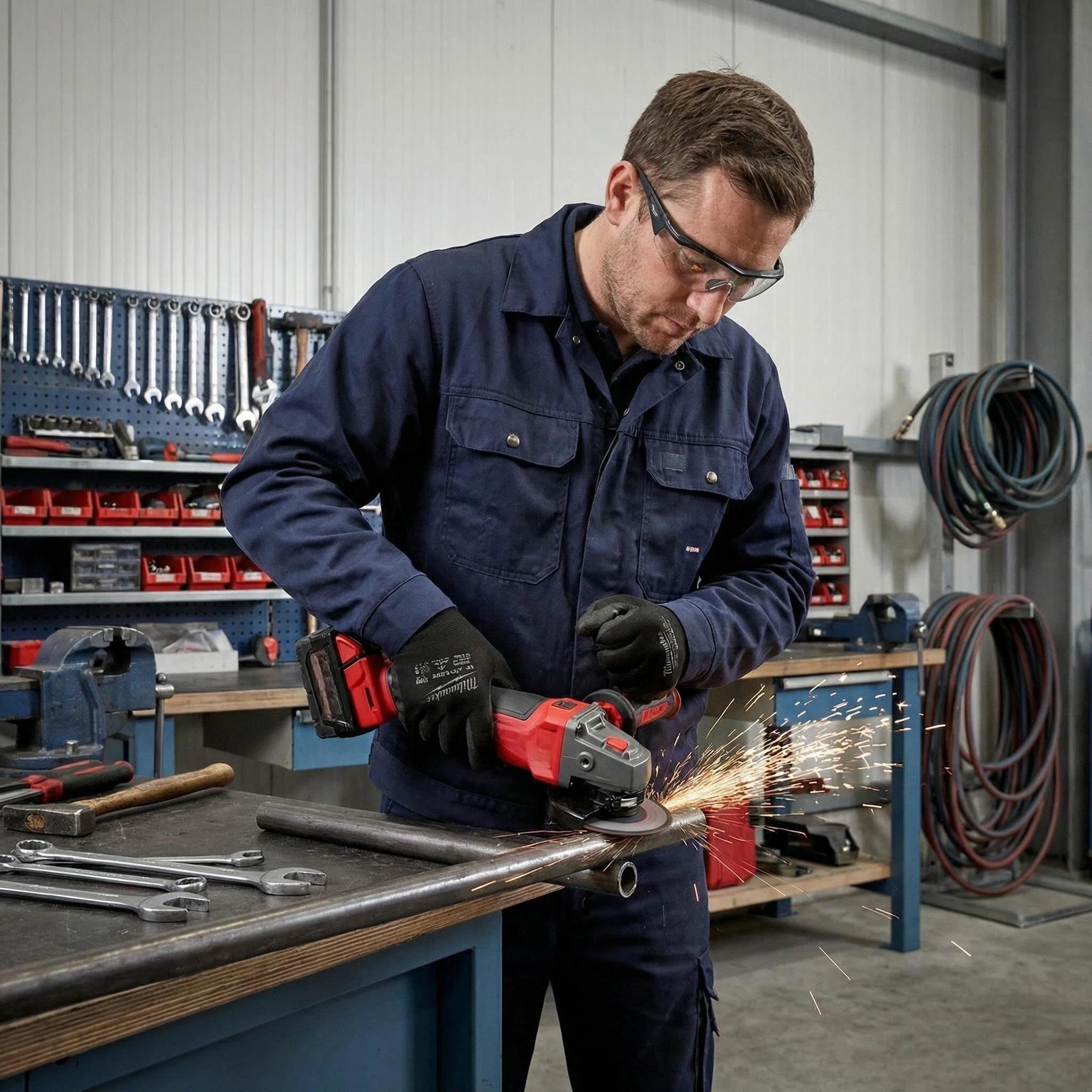 Milwaukee 125mm Brushless Angle Grinder 18V Power professional tool m14 spindle