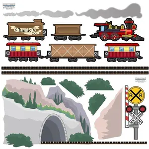 Train Adventures Mural