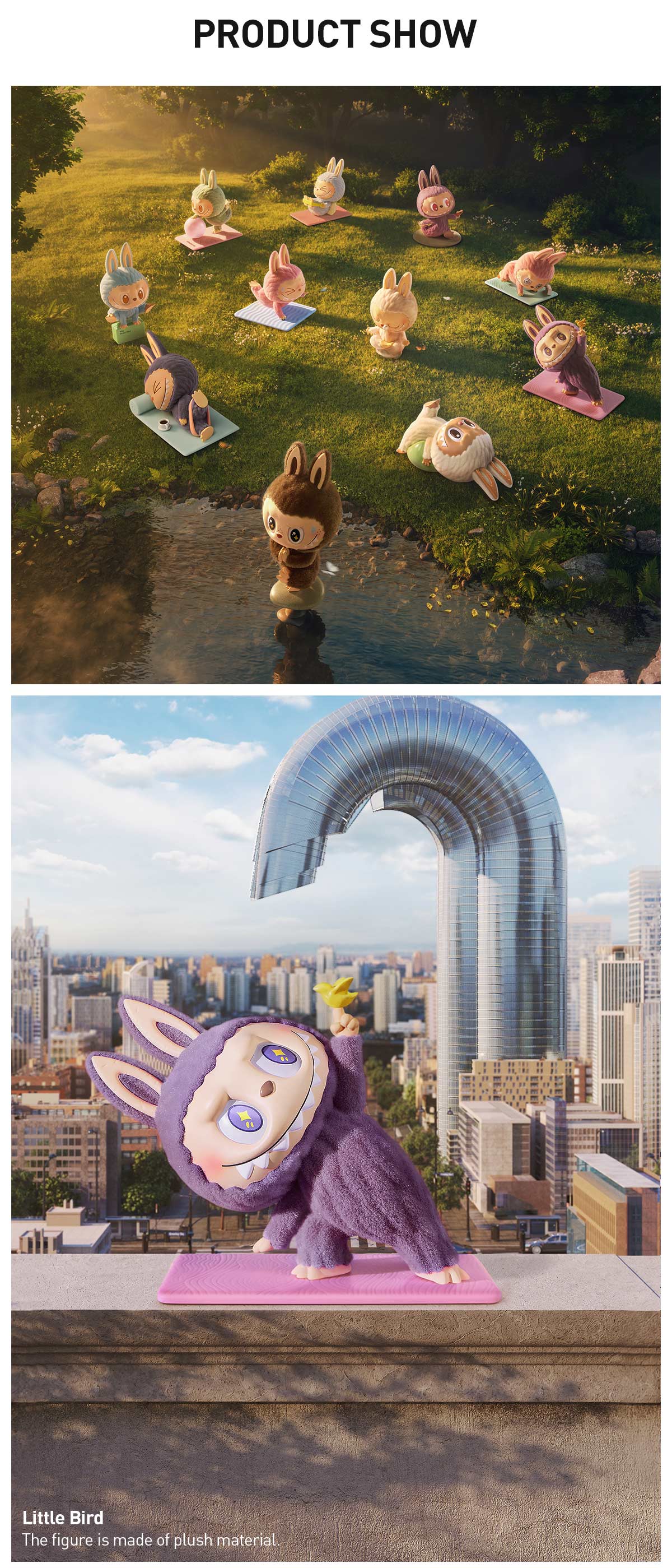 POP MART THE MONSTERS Lazy Yoga Series Figures, Blind Box