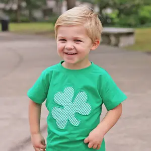 Shamrock Short Sleeve Shirt - Cute Boys St. Patrick's Day Tee