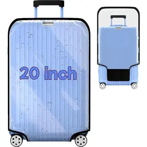 Clear Waterproof Dustproof Anti-scratch Luggage Cover for 20"/24"/28"/30" Baggage (20inch)