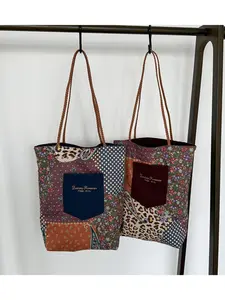 Women's Vintage Corduroy Tote Bag, Large Capacity Shoulder Bag for Work & Commute, Stores Umbrella, Phone, Charger, Makeup