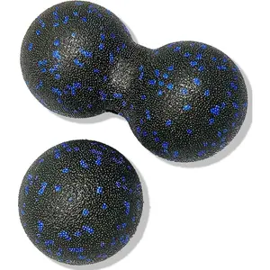 Peanut Massage Ball - Double Lacrosse Massage Ball & Mobility Ball for Physical Therapy - Deep Tissue Massage Tool for Myofascial Release, Muscle Relaxer, Acupoint Massage