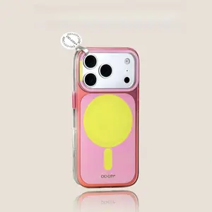 iphone 17 Pro Max Case MagSafe Clear Macaron Candy Color Shockproof Full Coverage for 16 Pro Max 15
