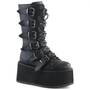 Buckled Bondage Boots [DAMNED-225]