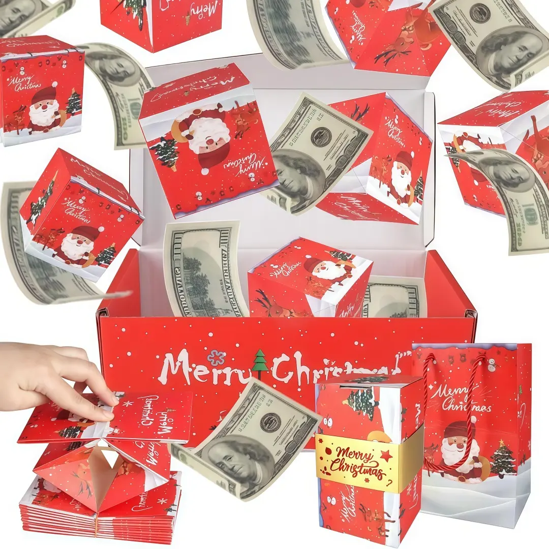 Viral Product Exquisite Bouncing Reveal Container - Unisex Wow Factor Surprise Pop Box, Unique & Trendy Video-Ready Look, Folding Card for Birthday, Gifting Cash & Gifts (Festive & Party Supplies), Bouncing Reveal, Wow Factor