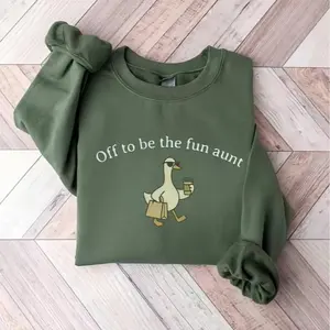 Auntie Sweatshirt, Funny Aunt Goose Gildan Sweatshirt, Gift for Aunt, Pregnancy Announcement for Sister