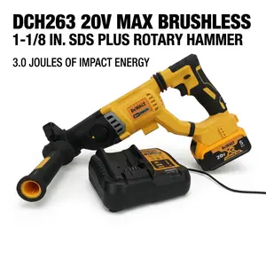 DeWalt DCH263 2.2 ft-lb (3.0 J) Rotary Hammer for Drilling 28mm Anchor Holes in Concrete Foundations job site