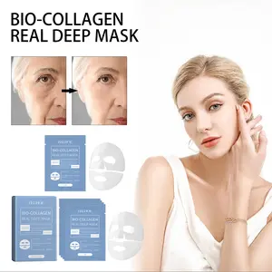 EELHOE collagen facial mask hydrating and moisturizing facial skin moisturizing and translucent collagen facial mask