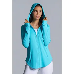 Women's LumaLeo Zip-Up Hoodie | Blue Curacao