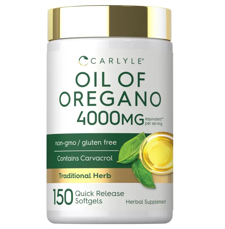 Carlyle Oregano Oil Supplement | 150 Softgel Capsules | Contains Carvacrol | Non-GMO & Gluten Free Formula