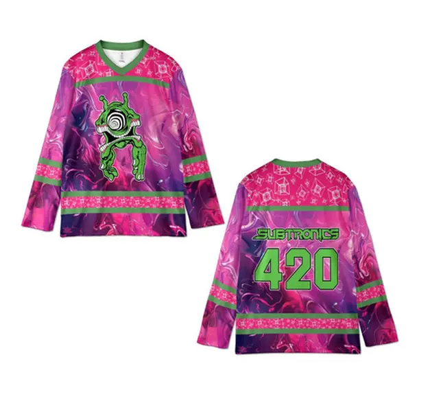 Subtronics Rave Jersey, Cyclop Hockey Shirt, Trippy Basshead Festival Outfit