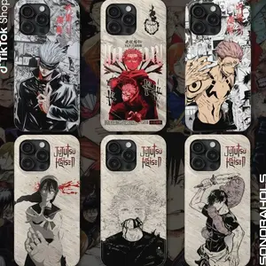 Gojo Vs Sukuna Jujutsu Kaisen Phone Case, Geto and Riko Jujutsu Kaisen Characters Phone Cover, Cute Anime Manga Movie Cartoon Ip17 Air Pro Max