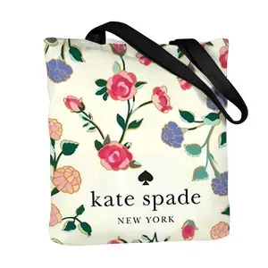 Light luxury K-Kate S-Spade Storage Bags Canvas Double-Sided Print & Foldable Design Tote Bag - For School Picnic Travel & Everyday Use High Quality & Reusable Fashion Meets Function Eco Shopping Handbag Fashionable Tote Bag