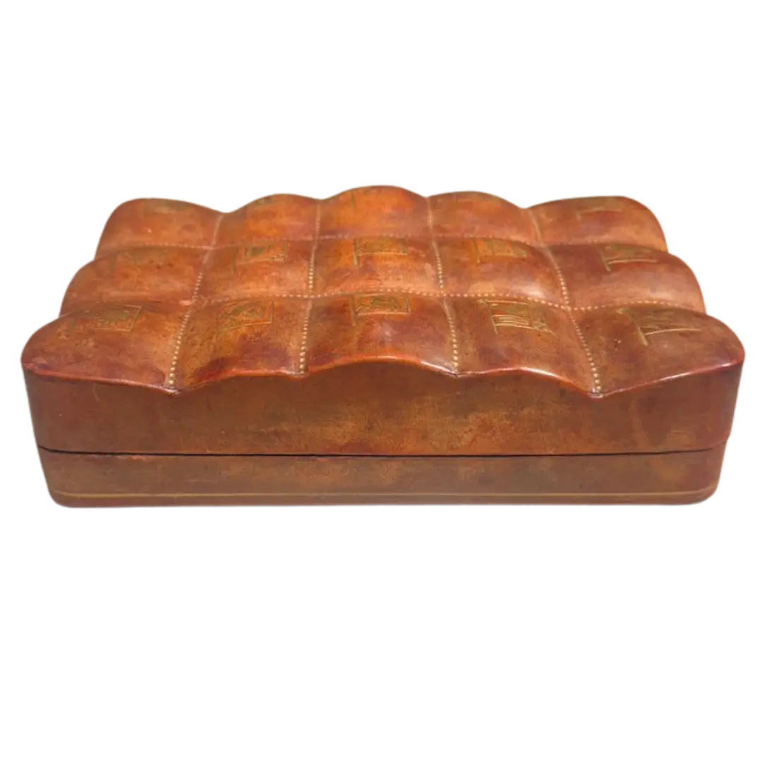 Mini Embossed Leather Box