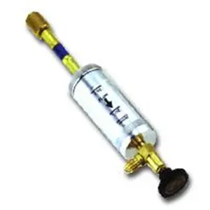 212 MAIN All-Metal Rugged 2oz A/C Oil Injector - R134a Compatible, with Vacuum Pull Function for A/C Injection