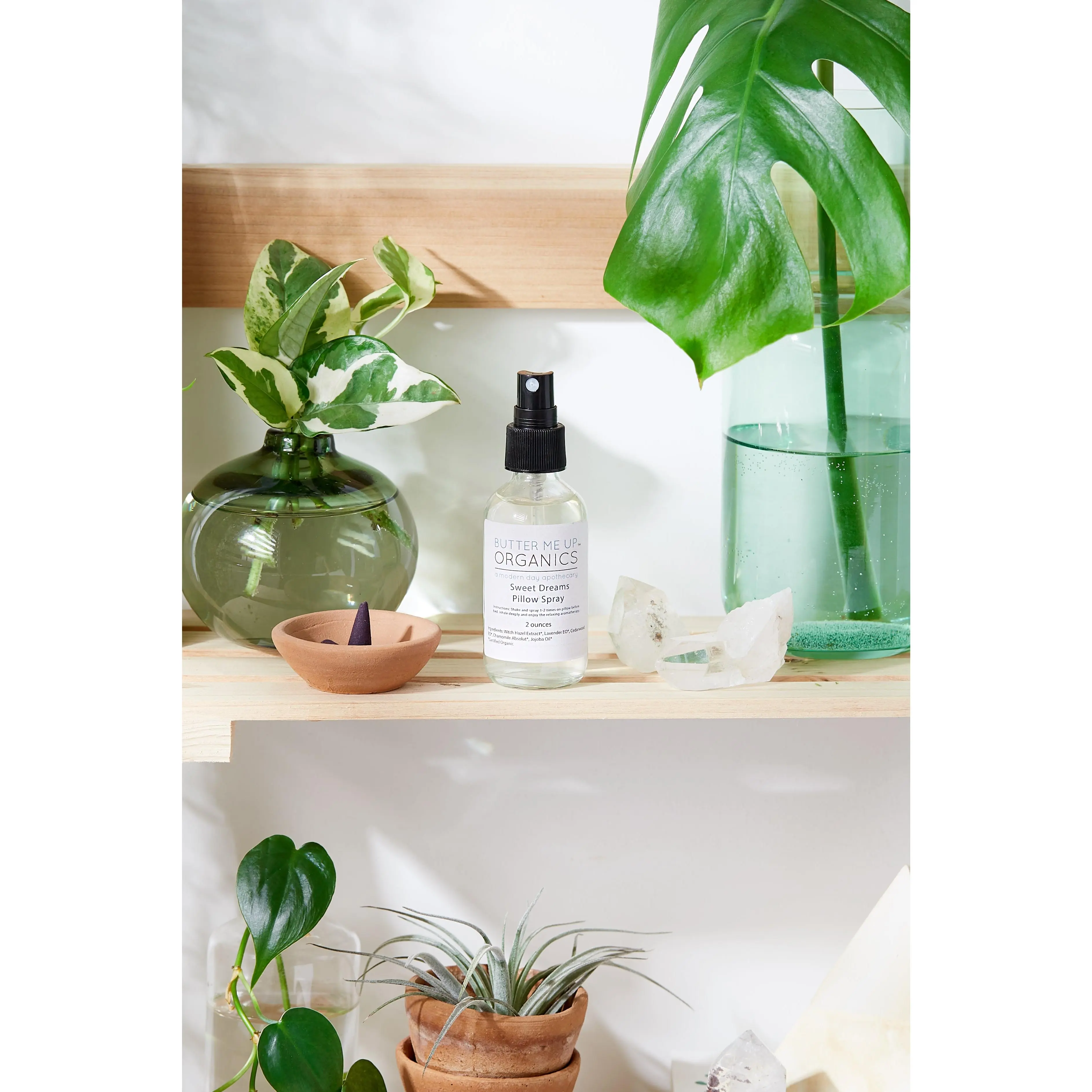 Organic Pillow Mist / Aromatherapy  / Relaxing Essential Oils / Gentle Sleep / Butter Me Up Organics