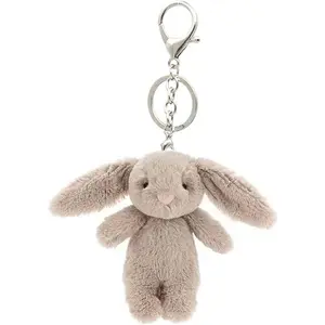 Cute Plush Bunny Keychain | Soft Faux Fur Rabbit Bag Charm for Purse Backpack Car Keys | Cute Gift for Women Girls Miokkley