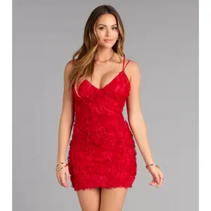 Melina Lace-Up Floral Mini Dress