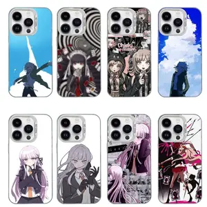 Game D-Danganronpa Artistic Phone Cases For iPhone 17 Promax Pro Air 16 Plus 15 14 13 12 11 White Candy Matte Shockproof Cover