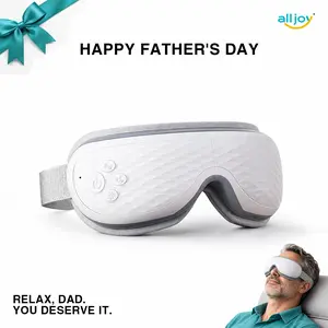 ALLJOY Heated Eye Massager with Bluetooth Music, Silent Portable Eye Therapy Device for Eye Fatigue, Dry Eyes & Relaxation, Portable Relaxation Gifts for Men & Women