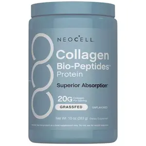 NeoCell Collagen Bio-Peptides Powder - 10oz - Superior Absorption - Grassfed Protein Supplement - Advanced with 18 Essential Amino Acids