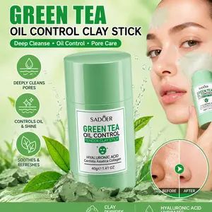 Korean green tea mud exfoliating facial brush is made of green tea mud. It gently exfoliates the skin, making it smooth and not dry. It is suitable for all skin types.