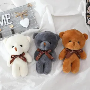Teddy Bear Charm Pendants 3pcs – Soft Plush Mini Bears for Bags, Backpacks, Keychains & Aesthetic Accessory Decor