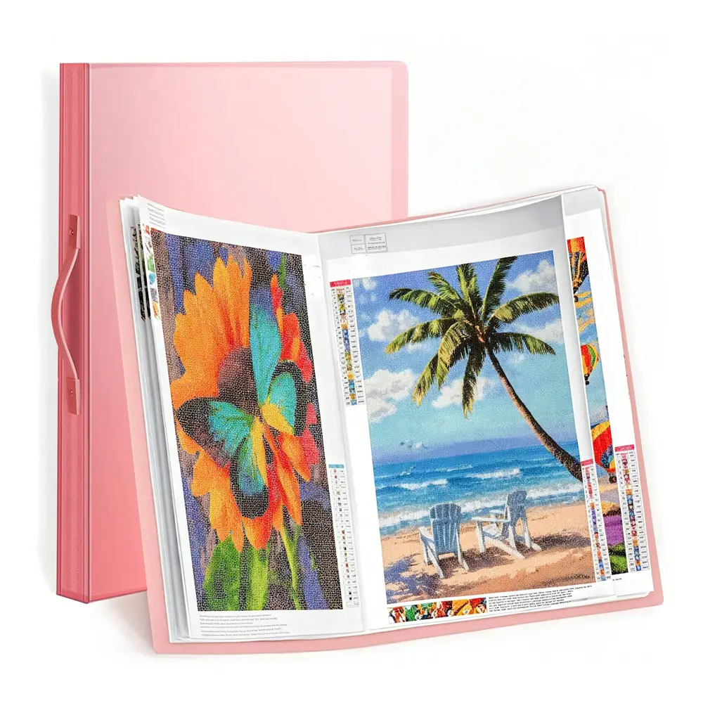 A3-30 pages diamond painting brochure storage book combination display transparent pocket large folder Craft Diy Kit Cross Stitch Kits