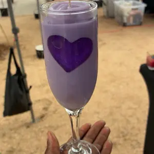 Purple Heart Candle Purple Heart Candle