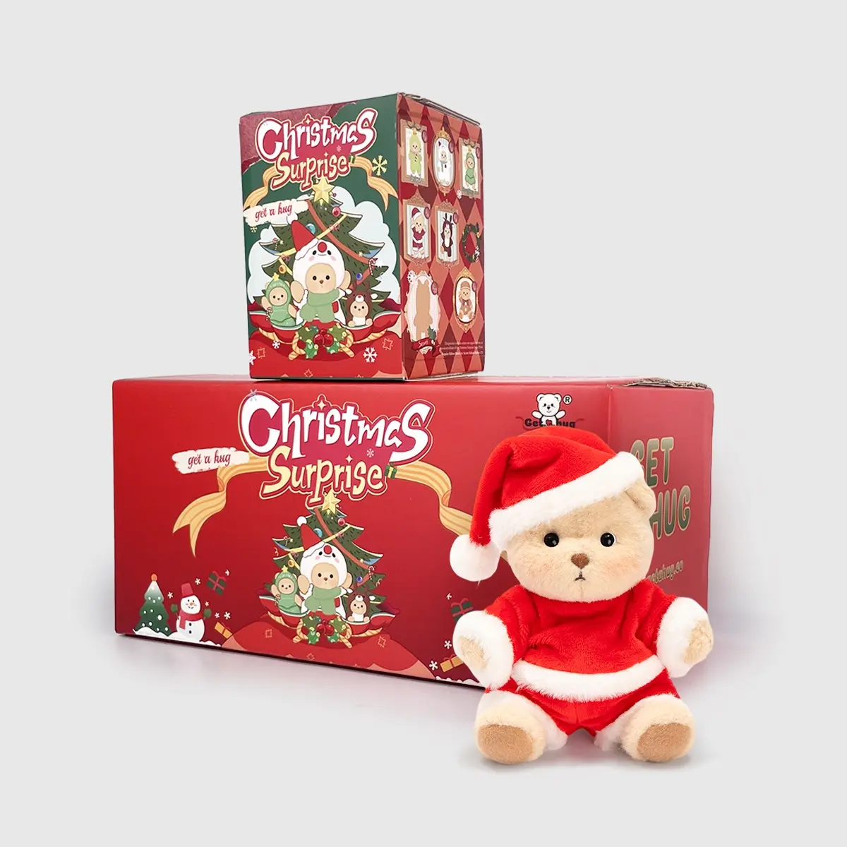 【TikTokShopBlackFriday】Getahug Mini Bear Blind Box – Christmas Series & Halloween Limited & Animal Kingdom Series, 5.9" Plush Pendant Keychain Bag Charm Collectible Gifts, Limited Edition, Gifting, Horror Lover Gifts